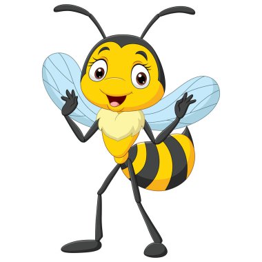 Beyaz arkaplandaki çizgi filmin vektör çizimi