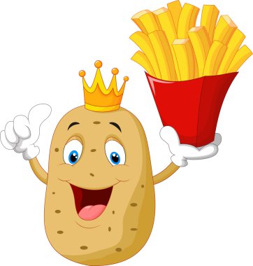 Şef patates patates kızartması holding Kral
