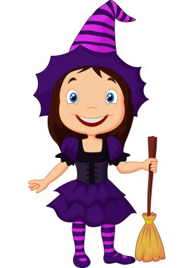 sevimli çizgi cadı