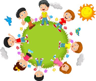 mutlu çocuklar çizgi film