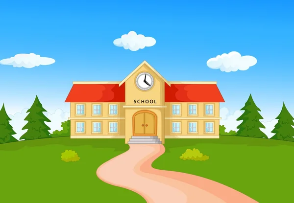 School building — Stock Vector