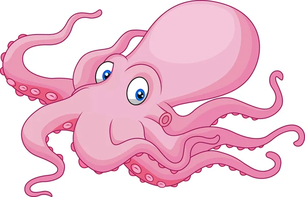 Cartoon octopus — Stock Vector