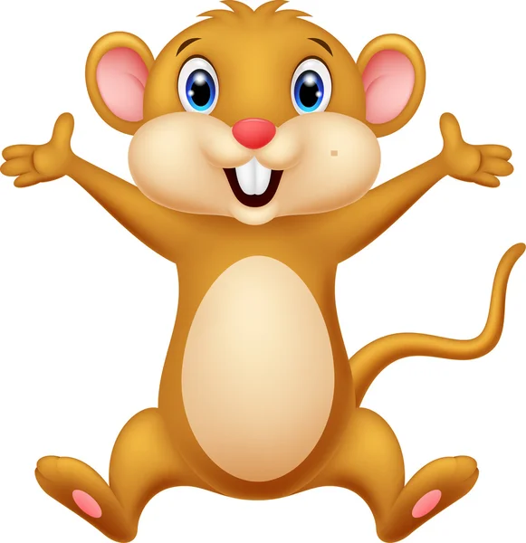 Cute mouse cartoon — Stock Vector