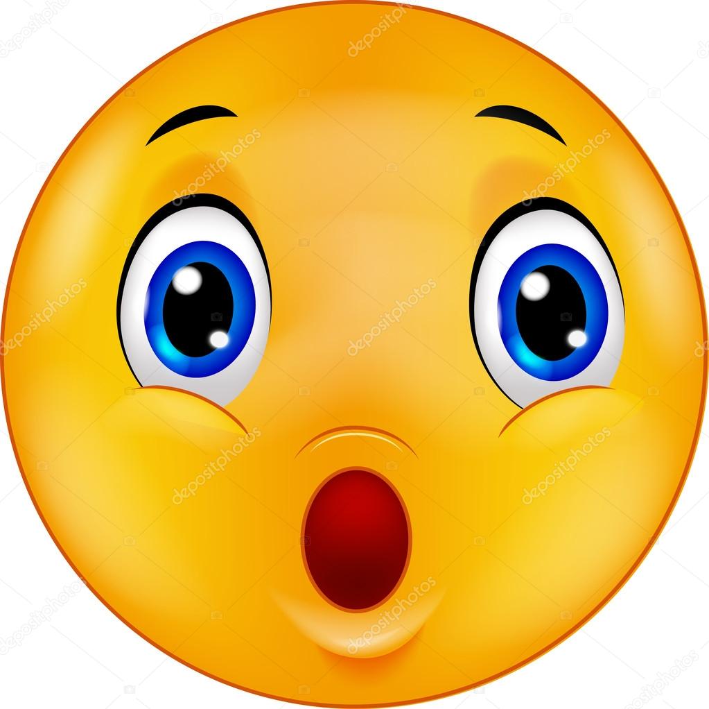 Verrast emoticon cartoon — Stockvector © tigatelu #63465087