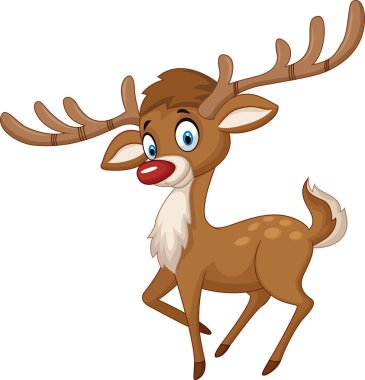 sevimli çizgi geyik