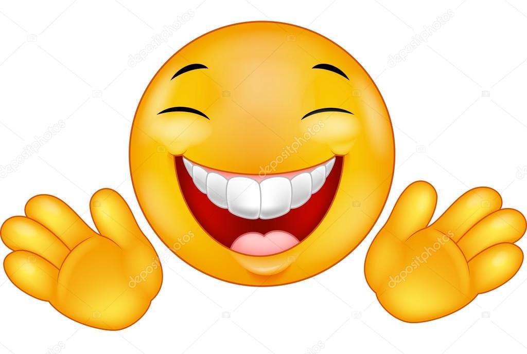 Happy emoticon smiley cartoon