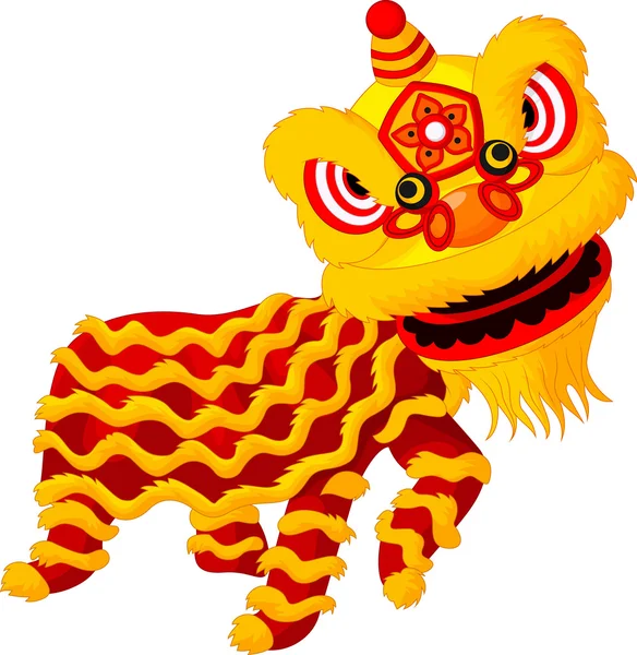 卡通中国舞狮 — 图库矢量图片
