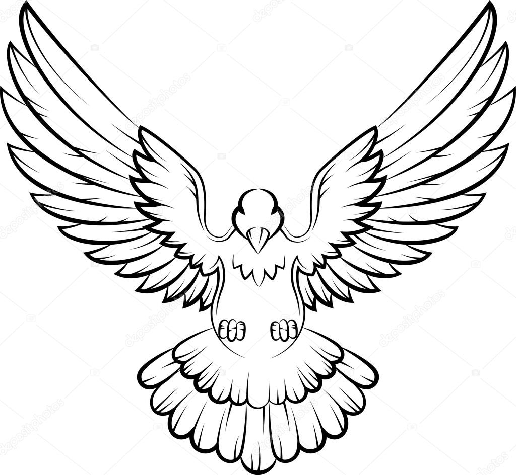 Vector illustration of Cartoon Dove birds logo for peace concept and wedding design