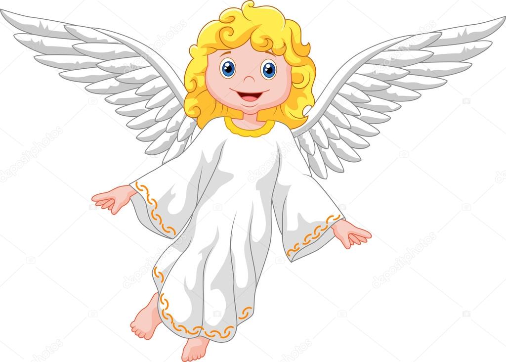 Cute cartoon angel