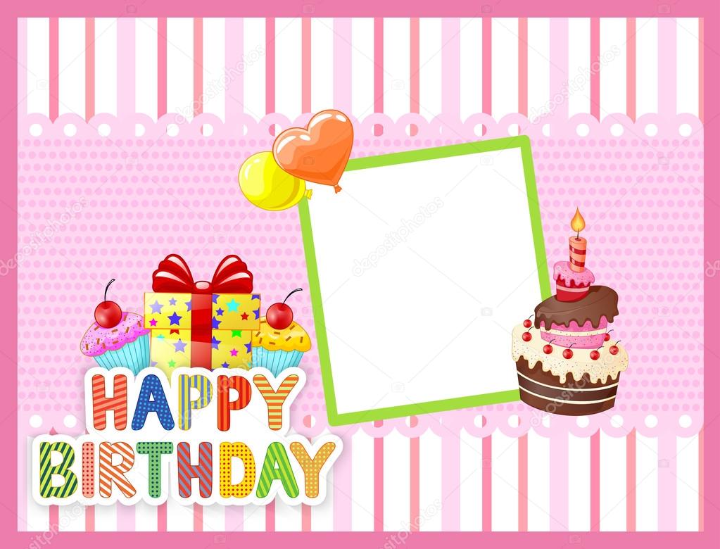 Cartoon birthday card