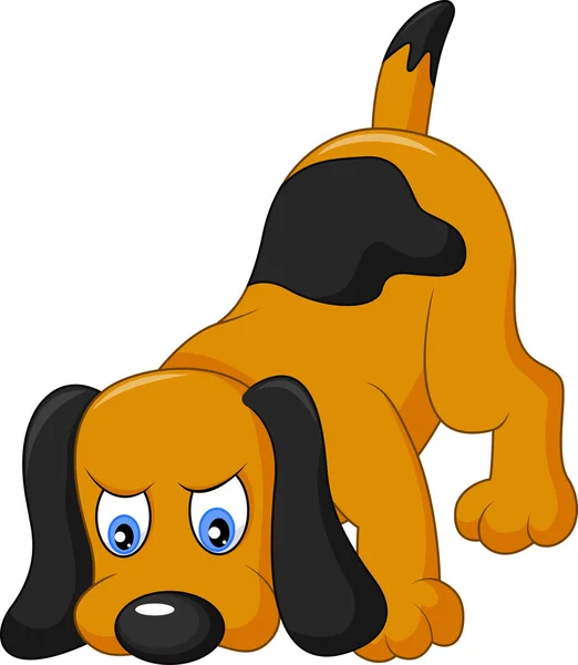Dessin animé chien reniflant — Image vectorielle