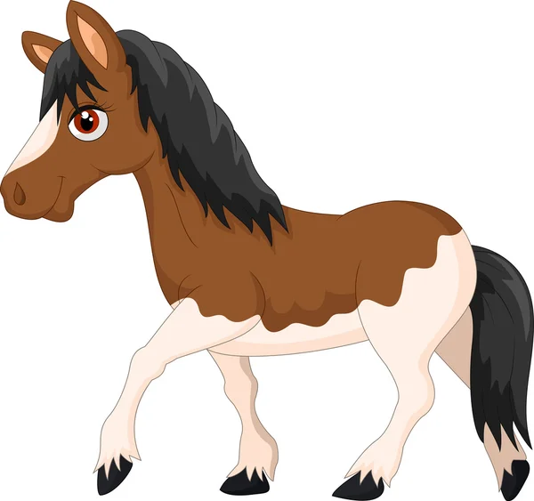 Caballo de caballo de dibujos animados — Vector de stock