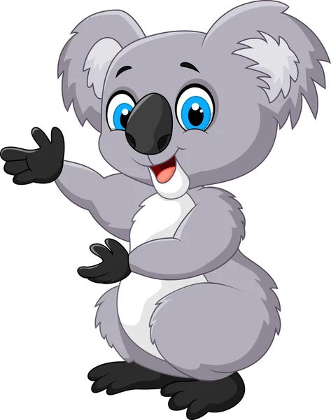 Happy cartoon koala — Stock Vector