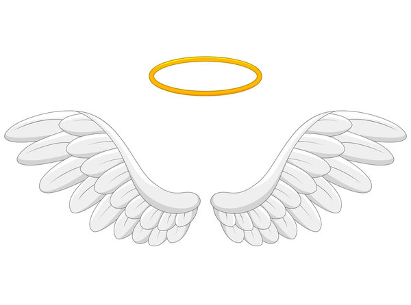 Angel wings cartoon