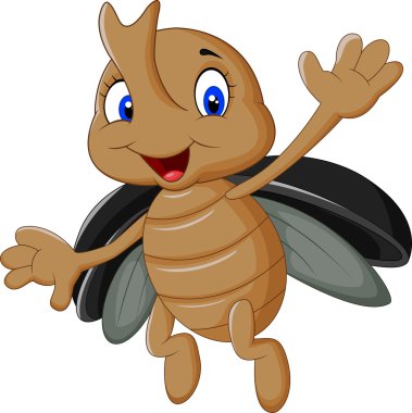 Çizgi film stag beetle