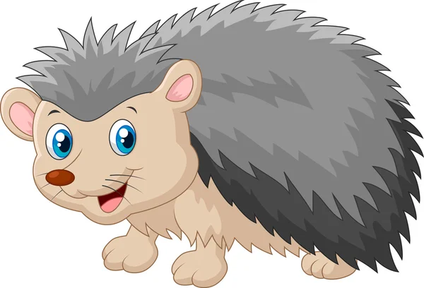 Hedgehog cartoon estava olhando para o lado — Vetor de Stock