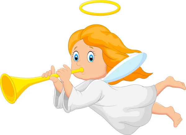 Cartoon cute angel — Stock Vector