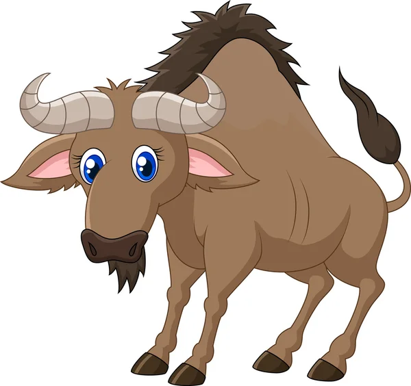 Cartoon un Wildebeest — Vettoriale Stock