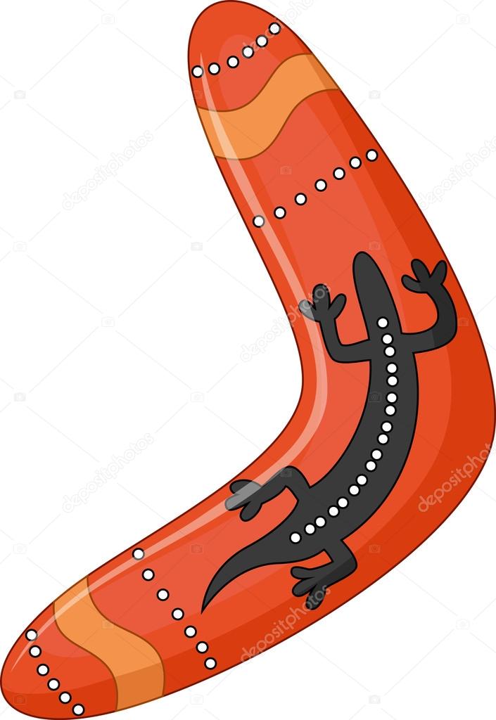 Australian boomerang cartoon