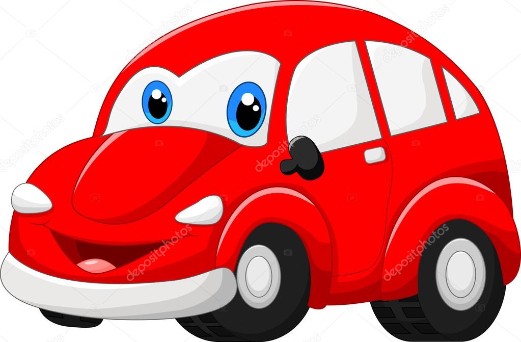 Desenhos animados carro vermelho imagem vetorial de © tigatelu #72458083