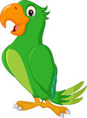 Roztomilý papoušek kreslený