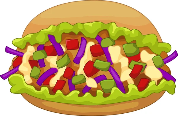 Cartoon kebab DÖNER — Stockvector