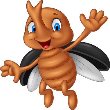 Çizgi film stag beetle