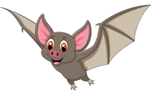 Chauve-souris dessin animé volant — Image vectorielle