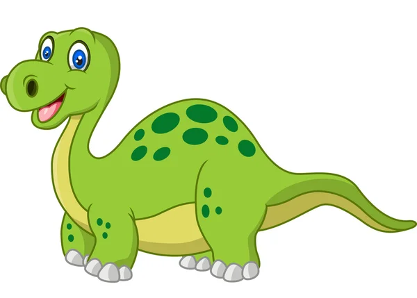 Cartoon happy dinosaurie — Stock vektor