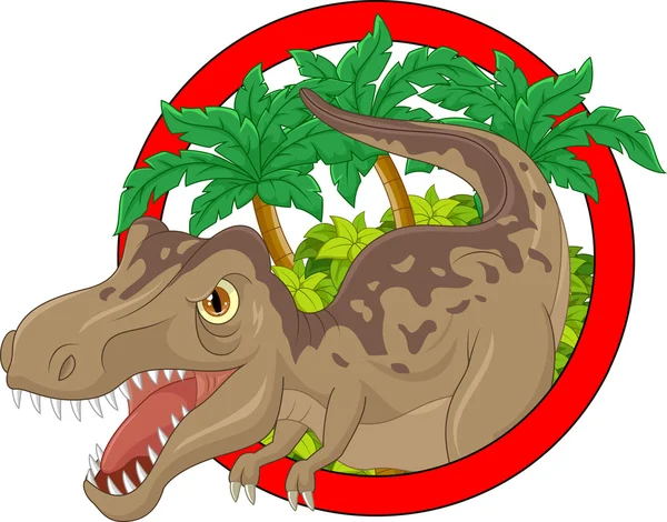 Большой динозавр-мультипликатор — стоковый вектор