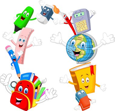 Koleksiyon ileti örneği boş işaretiyle başparmak vaz çizgi film