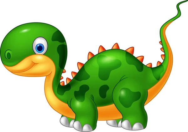 Kreslený roztomilý dinosaurus — Stockový vektor