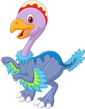 Karikatür bebek dinozor arkeopteriksi