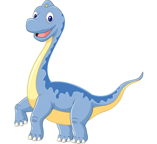 Dinossauro pescoçudo azul braquiossauro desenho simples infantil