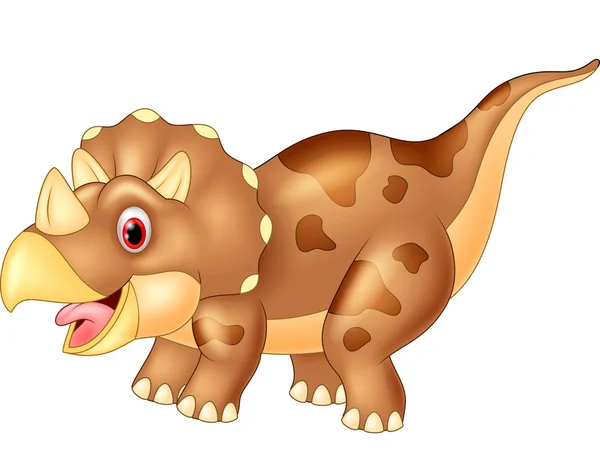 Triceratops de dinosaurios, ilustración vectorial — Archivo Imágenes Vectoriales