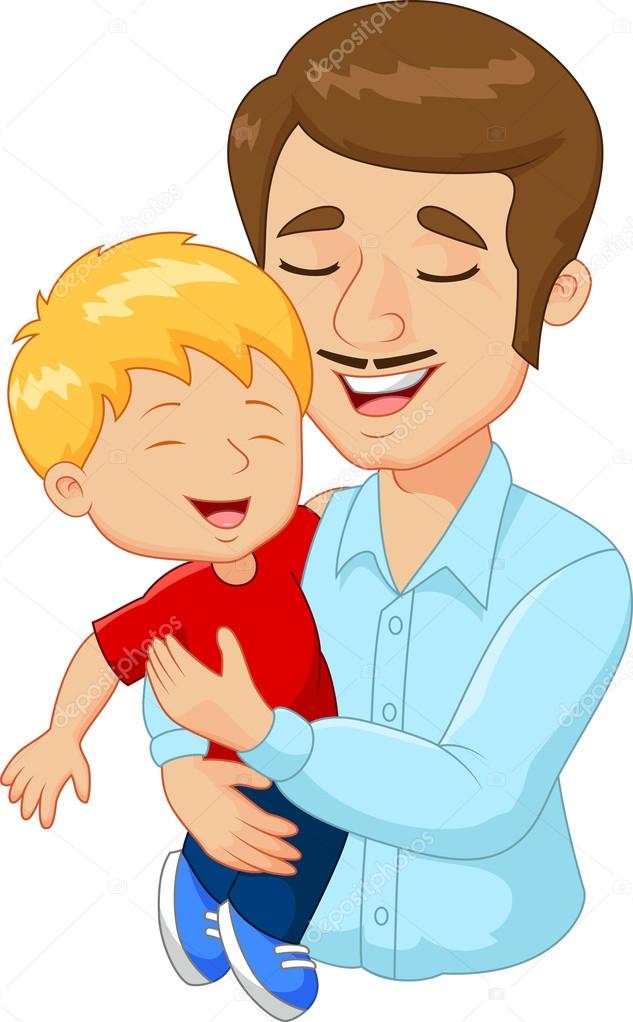 Cartoon happy family father holding son Stock Vector Image by ©tigatelu #82289048 Cartoon happy family father holding son Stock Vector Image by ©tigatelu #82289048