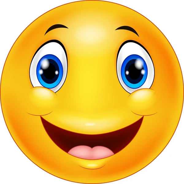 Happy cartoon emoticon