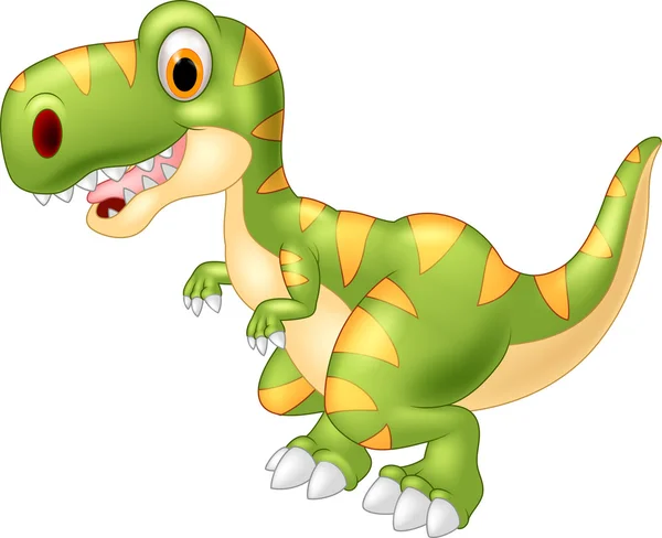 Dessin animé adorable dinosaure — Image vectorielle