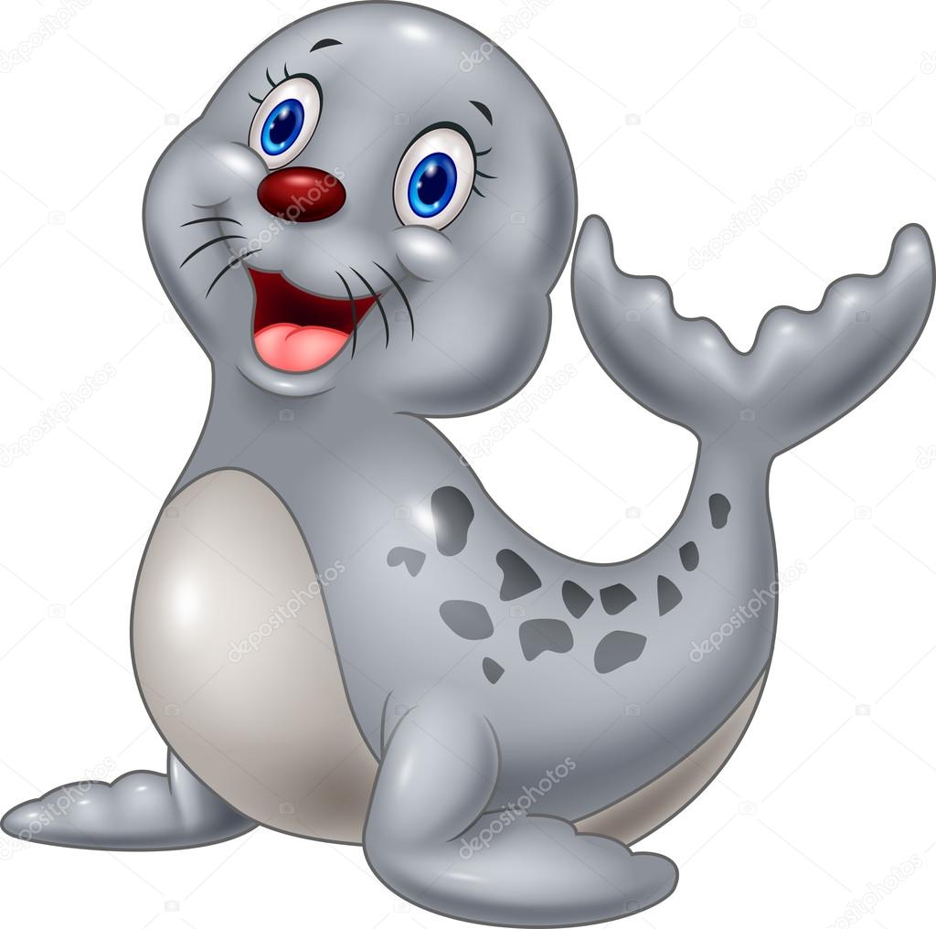 Cute baby seal cartoon on white background Stock Vector Image by ©tigatelu #83642254 Cute baby seal cartoon on white background Stock Vector Image by ©tigatelu #83642254