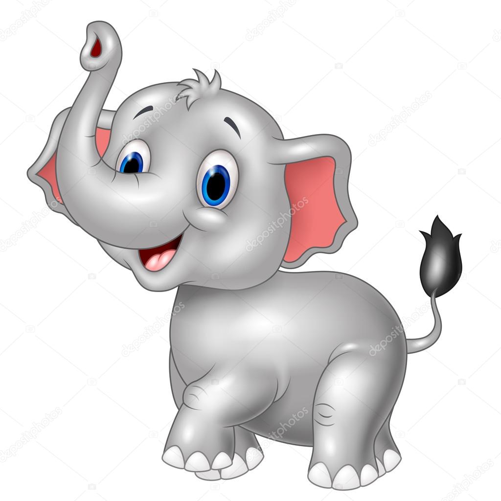 Cartoon baby elephant look to the side with trunk up Stock Vector Image by ©tigatelu #84226452 Cartoon baby elephant look to the side with trunk up Stock Vector Image by ©tigatelu #84226452
