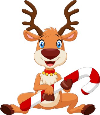 Noel candy holding karikatür komik bebek ayı