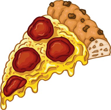 Resimde parça beyaz arka plan üzerinde izole lezzetli pizza