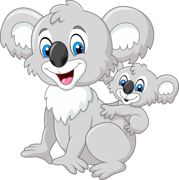 Madre Y Bebe Koala Vectores Grafico Vectorial Madre Y Bebe Koala Imagenes Vectoriales De Stock Depositphotos