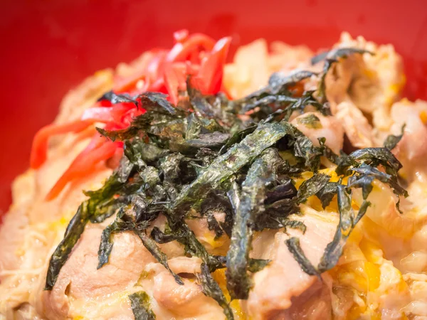 Seaweed topped on korean food — Stock Photo, Image