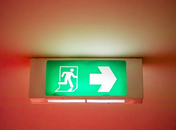 Emergency exit signal — Stock Photo, Image