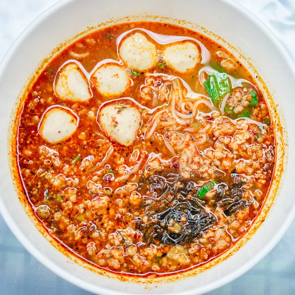 Extreme spicy noodle — Stock Photo, Image