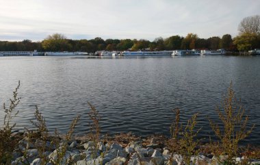 Berlin 'de nehirde gemiler