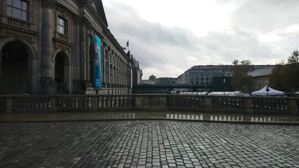 Puente Gres Ante Museo Bode Berlín — Foto de Stock