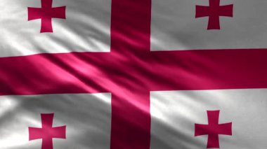 Gürcistan Bayrağı 3D