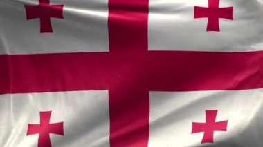 Gürcistan Bayrağı 3D